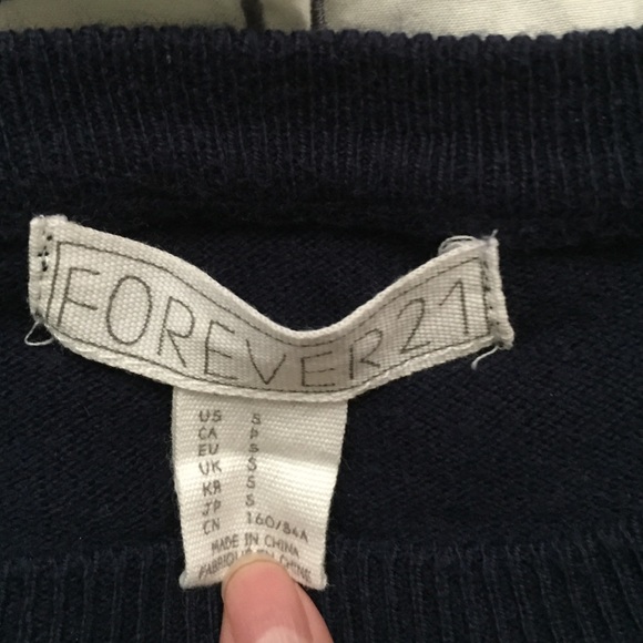 Forever 21 Navy Sweater - Picture 2 of 2