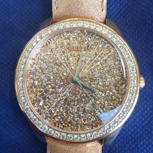 Gold Glitter Guess Watch