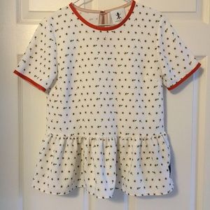 Opening Ceremony x Adidas sunflower peplum top