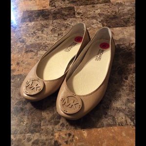 Michael Kors Beige Ballet Flats