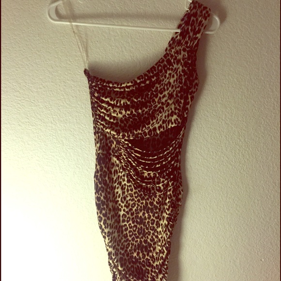 Foreign exchange leopard mini dress.
