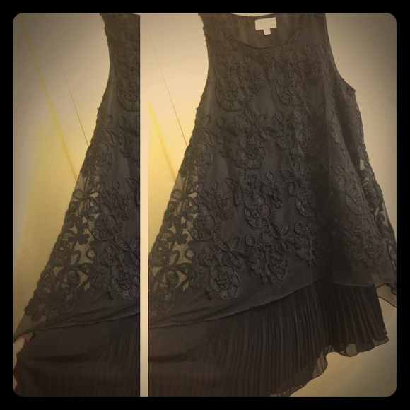 MSSP black layered dress