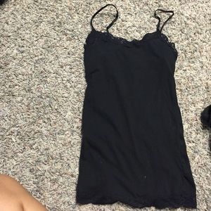 Nice black lace tank top.