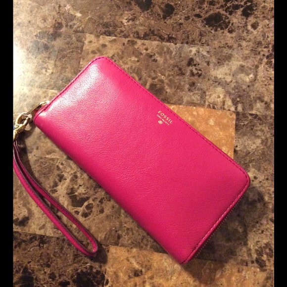 Fossil Sydney Leather Continential Wallet Clutch
