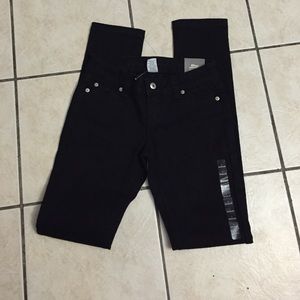 Jet Black Blue Asphalt Skinny