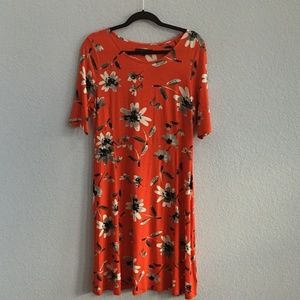 Orange/Red Flower Dress