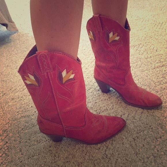 Adorable Red Cowgirl Boots
