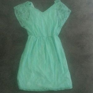 Bright Teal dress