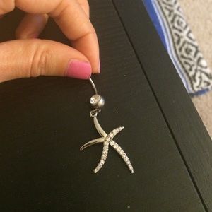 Very cute star belly button ring