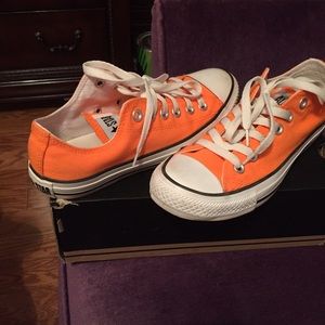 Neon Orange Converse