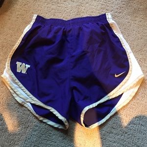 University of Washington Nike running shorts