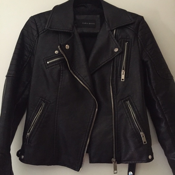 Zara faux moto jacket