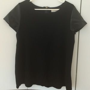 Black knit shirt