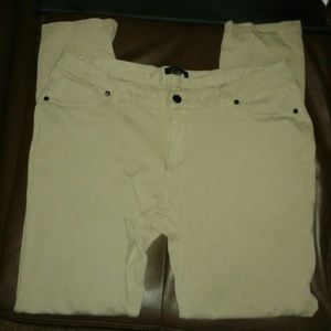 Plus size kaki skinny pants 2xl