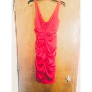 Joanna Chen Red Cocktail Dress