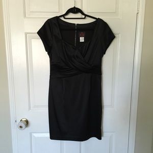 Black Satin cocktail dress