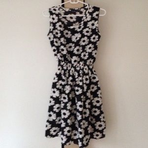 Black and white dress