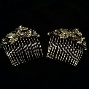 Rhinestone antiqued inspired hair combs