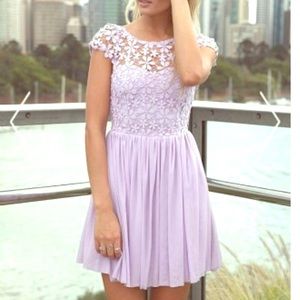 Lilac crochet dress