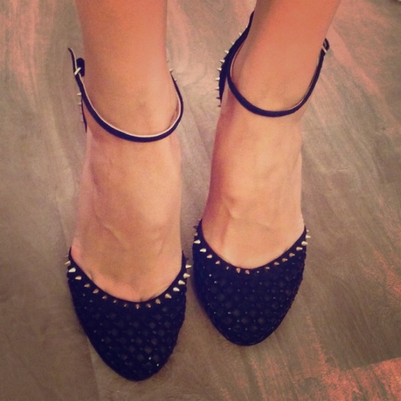 Zara Shoes - Spiked and sequin Zara heels size 9