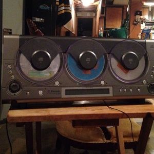 Three disk CD player