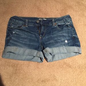 Denim shorts