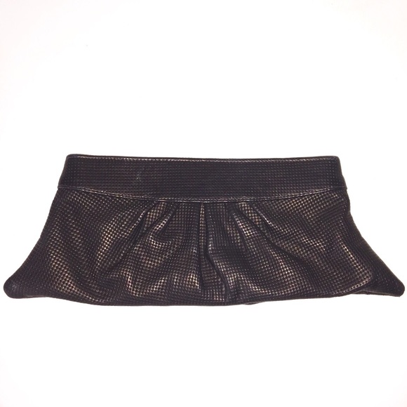 Reduced!  NEW Lauren Merkin Snake Embossed Clutch