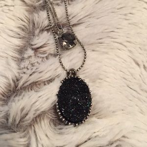 Nine West Vintage America Druzy Stone Necklace