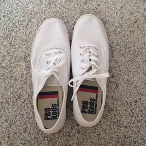 White Pro Keds