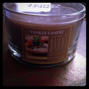 3 wick Nutmeg Spice Cake scented candle