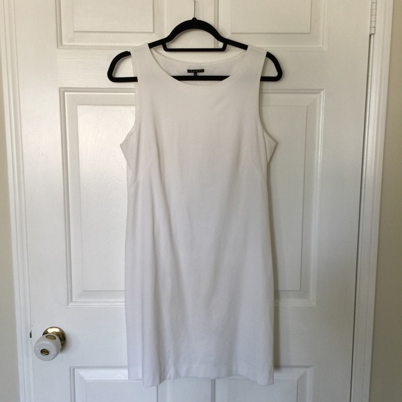 Theory White shift dress