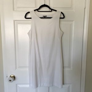 Theory White shift dress
