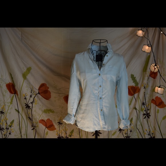 Light blue button-down shirt