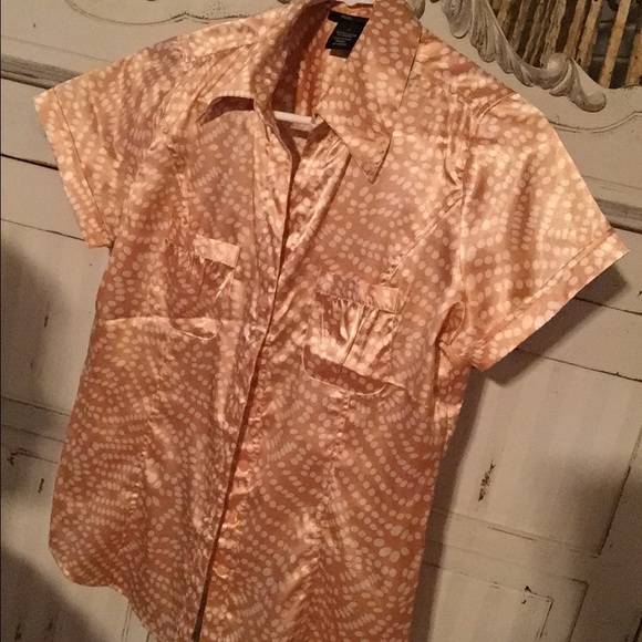BCBG satin shirt!