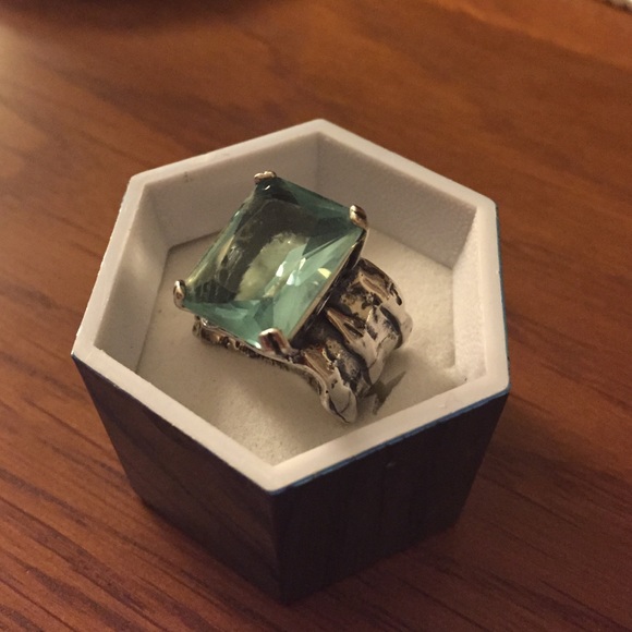 Silpada blue topaz ring. Sterling silver.