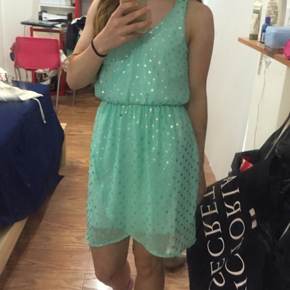 Sheer blue dress