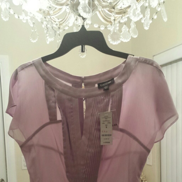 NWT bebe Lavender Blouse Size Small