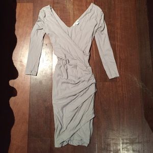Light Gray James Perse Bodycon Dress