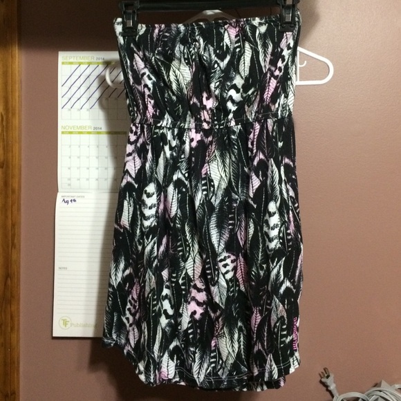 Haltered feather dress