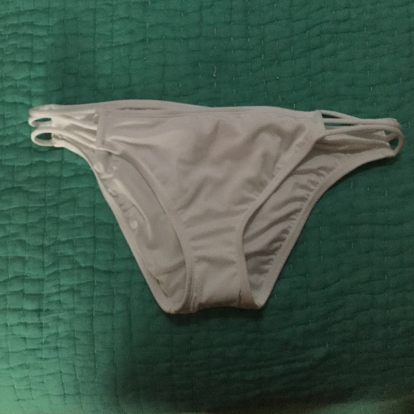 white bikini bottoms