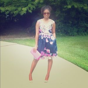 Adrianna Papell Floral Dress