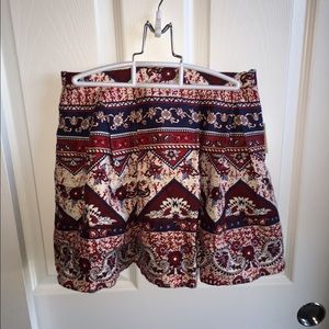 Forever 21 size 25 folk print skirt NEW WITH TAGS