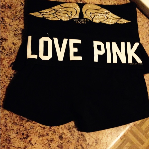 Vs pink yoga short
