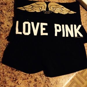 Vs pink yoga short