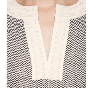 Tory Burch Tops - Tory Burch 'Selda' Embellished Linen Tee Tory Burch Tops - Tory Burch 'Selda' Embellished Linen Tee