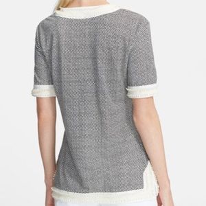 Tory Burch Tops - Tory Burch 'Selda' Embellished Linen Tee Tory Burch Tops - Tory Burch 'Selda' Embellished Linen Tee