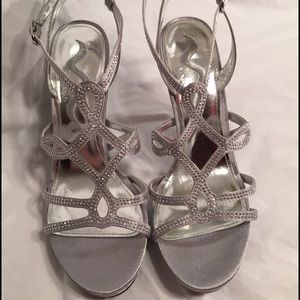 Strappy Silver Heals