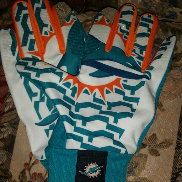 miami dolphins gloves nike