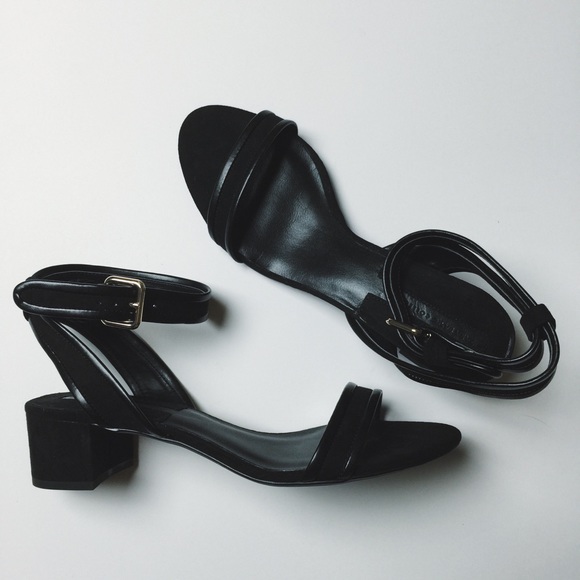 Zara Block Heel Ankle-Strap Sandal