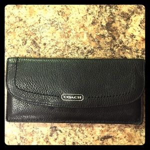 Coach Black Leather Wallet